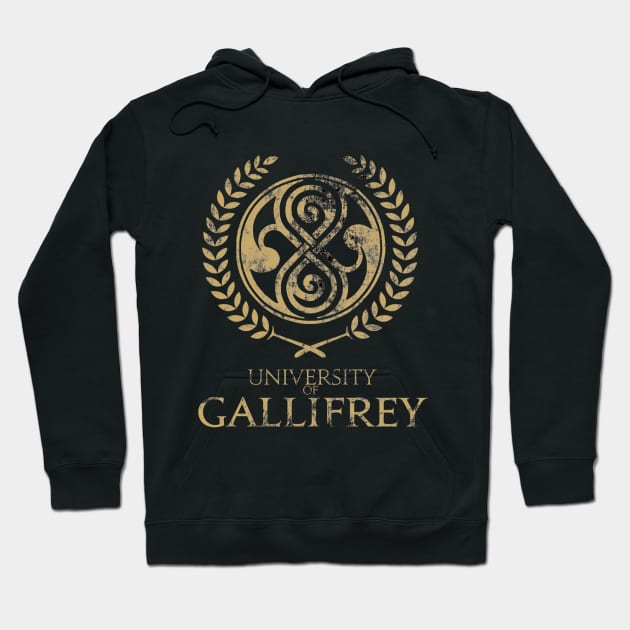 University Of Gallifrey Hoodie by Shapmiyako